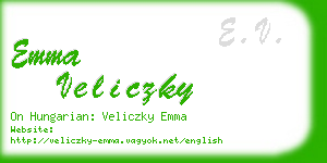 emma veliczky business card